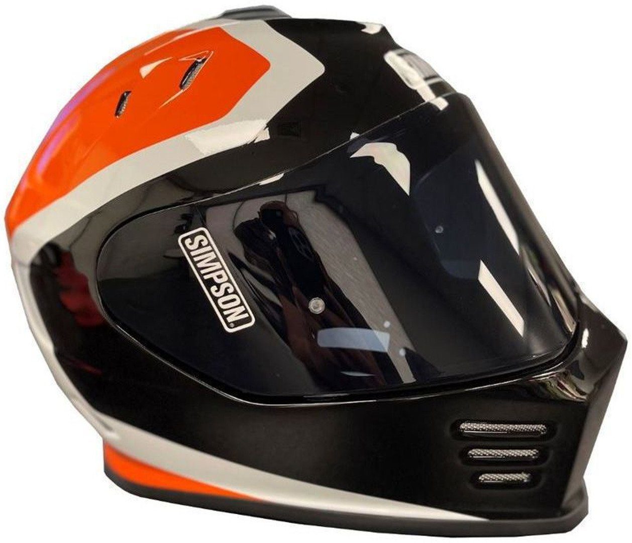 Simpson Motorradhelm Venom Milwaukee Helm, vorbereitet für Kommunikationssystem