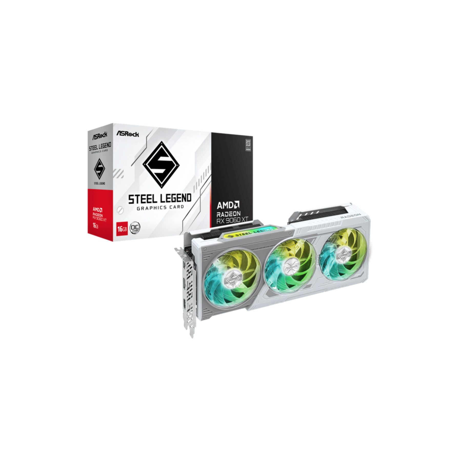 Asrock AMD Radeon RX 9060 XT Steel Legend 16GB OC Grafikkarte