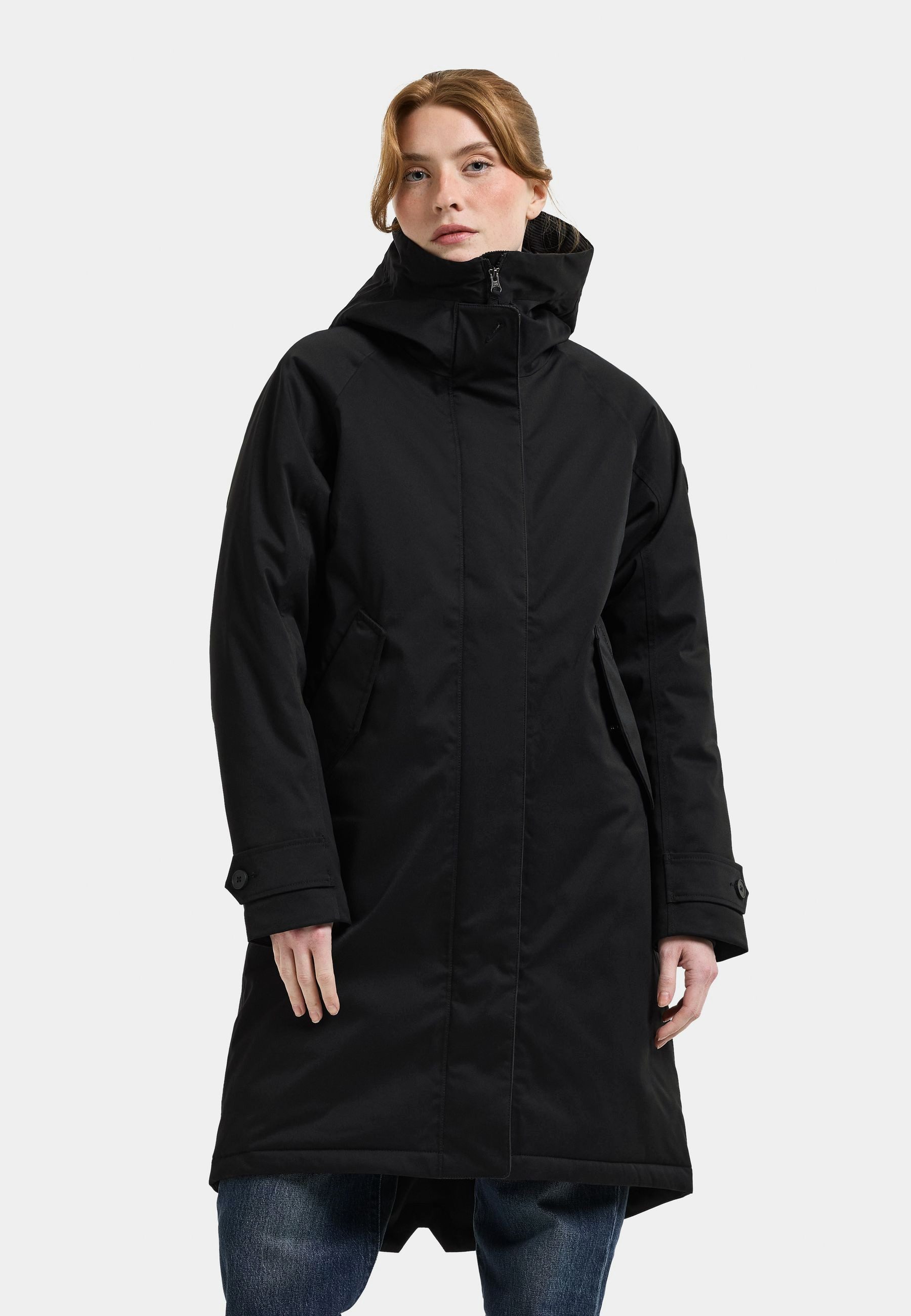 Didriksons Winterjacke Damen Wintermantel Wasserdicht LUNA mit Kapuze mit Taschen