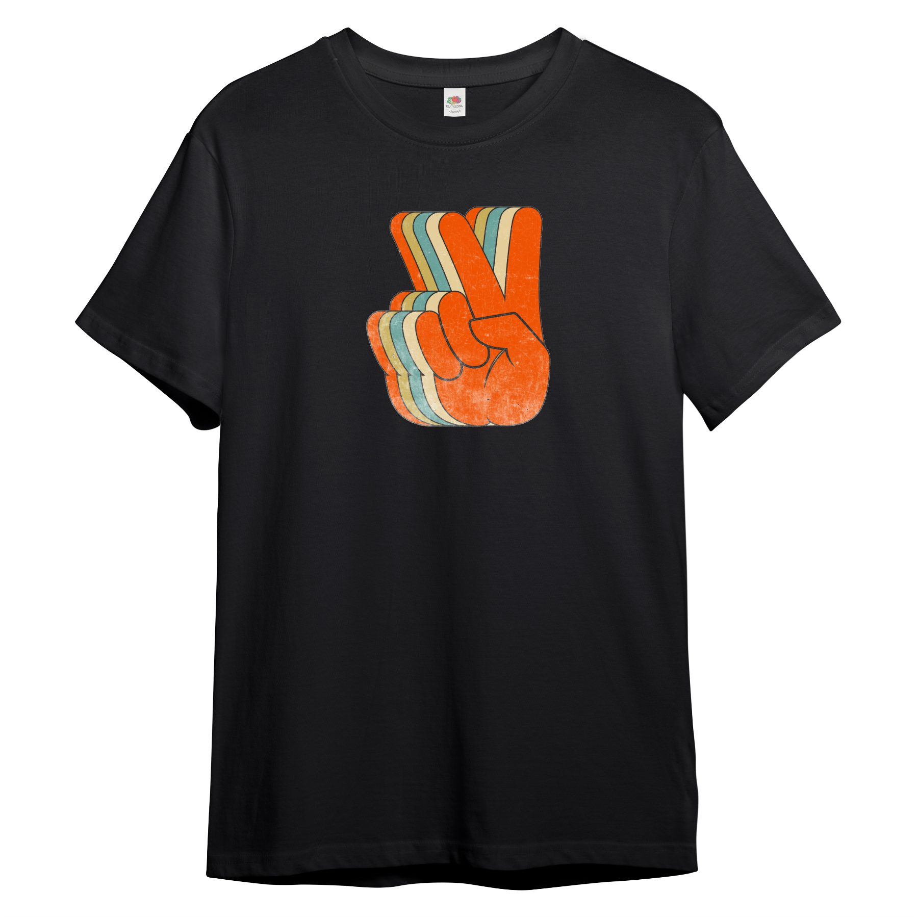 PAULGOS Print-Shirt Herren T-Shirt "Retro PEACE"