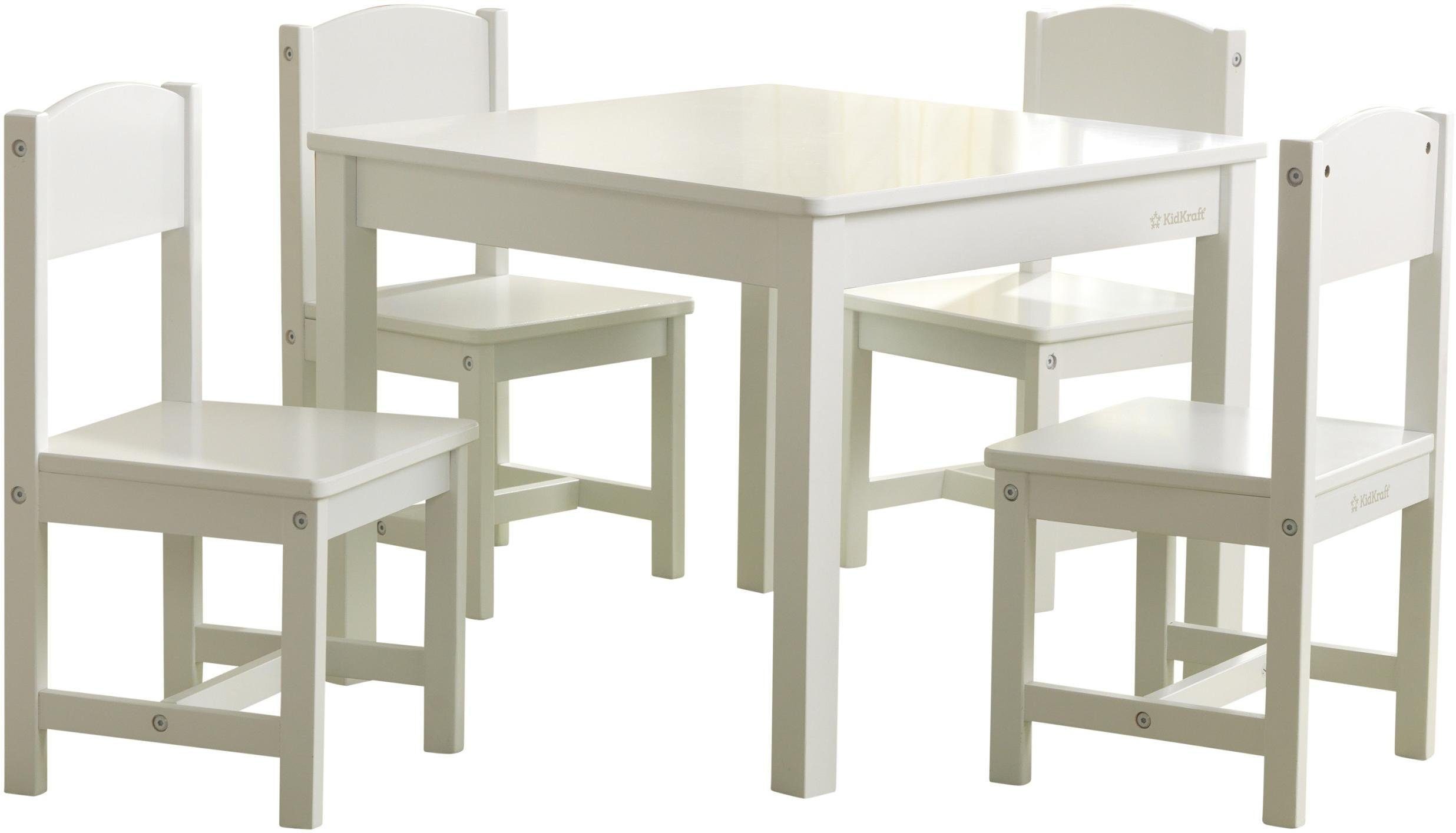 KidKraft® Kindersitzgruppe Farmhouse, (5-tlg), Tisch mit 4 Stühlen