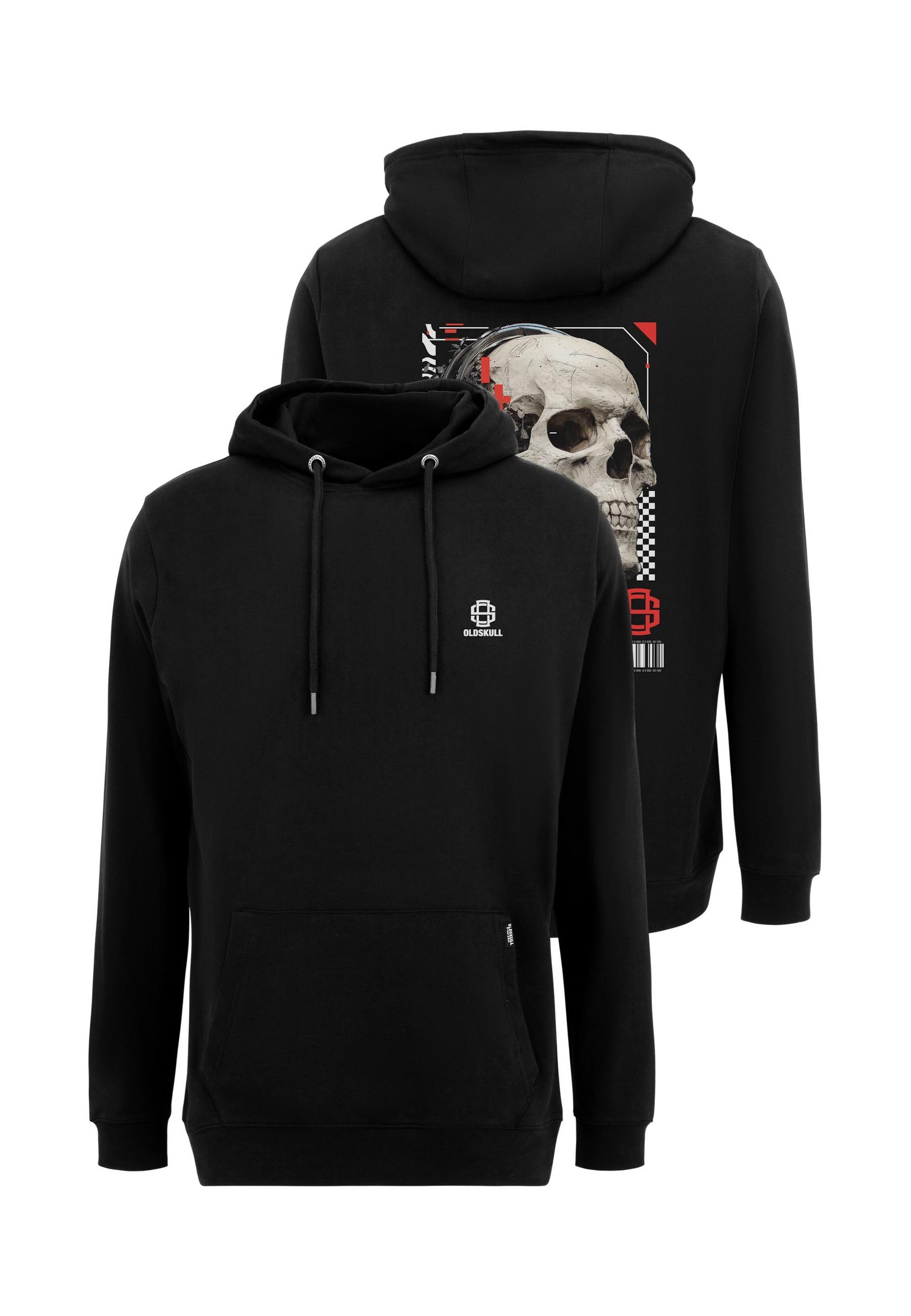 Kapuzensweatshirt Xtreme futuristic skull headphones graphic