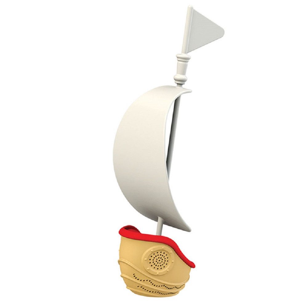 Winkee Teesieb Piraten Schiff, Silikon, (Tee-Ei, 1-St., lebensmittelecht), ca. 5 x 14 x 3,5 cm