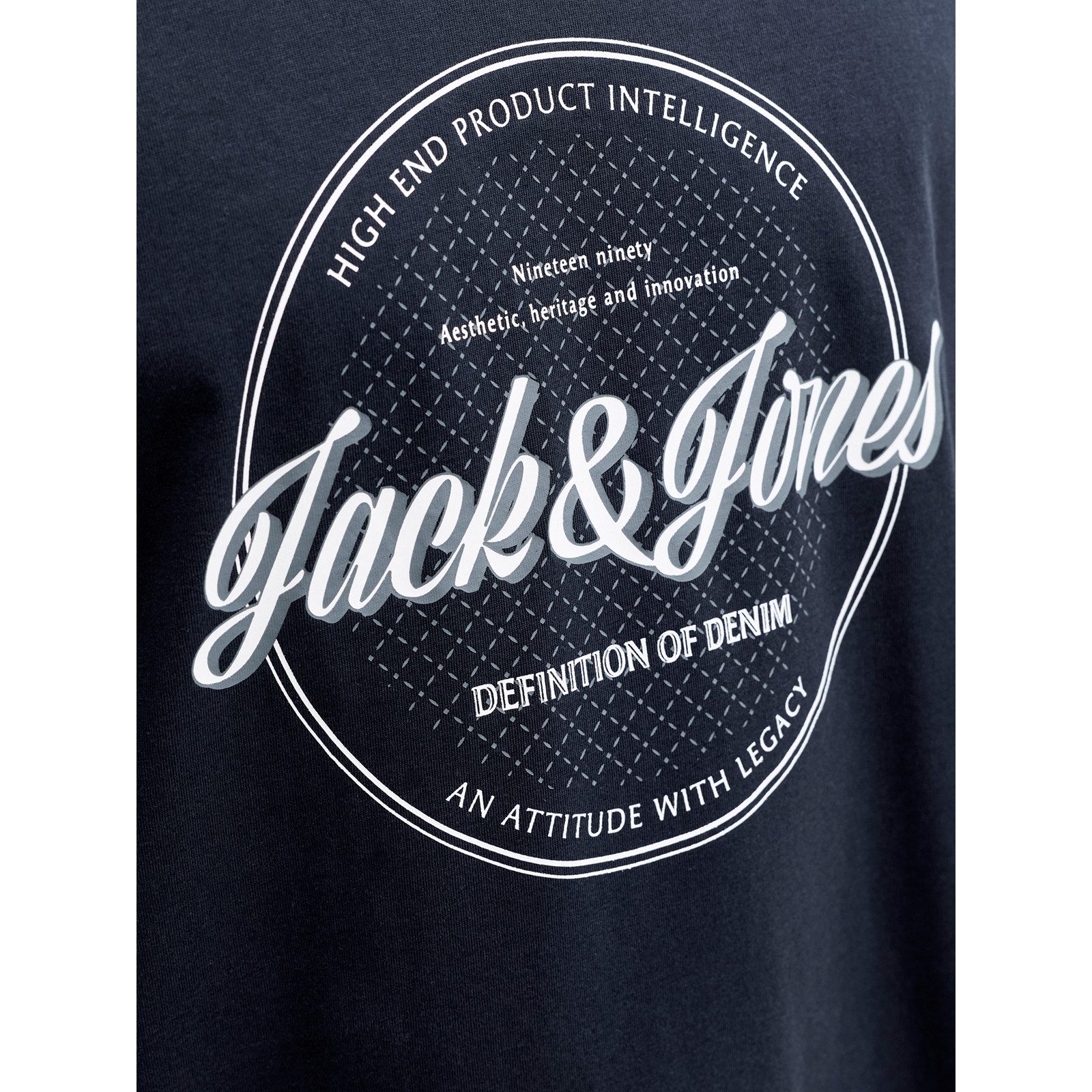 Jack & Jones Rundhalsshirt Jack&Jones Übergröße T-Shirt navy Logoprint JJED günstig online kaufen