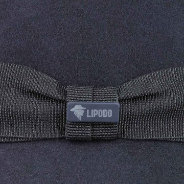 Lipodo Fedora (1-St) Porkpie mit Ripsband, Made in Italy