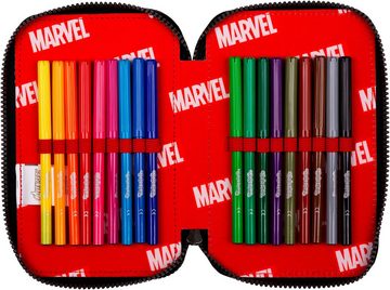 CoolPack Federmäppchen Etui, Marvel, Avengers, befüllt