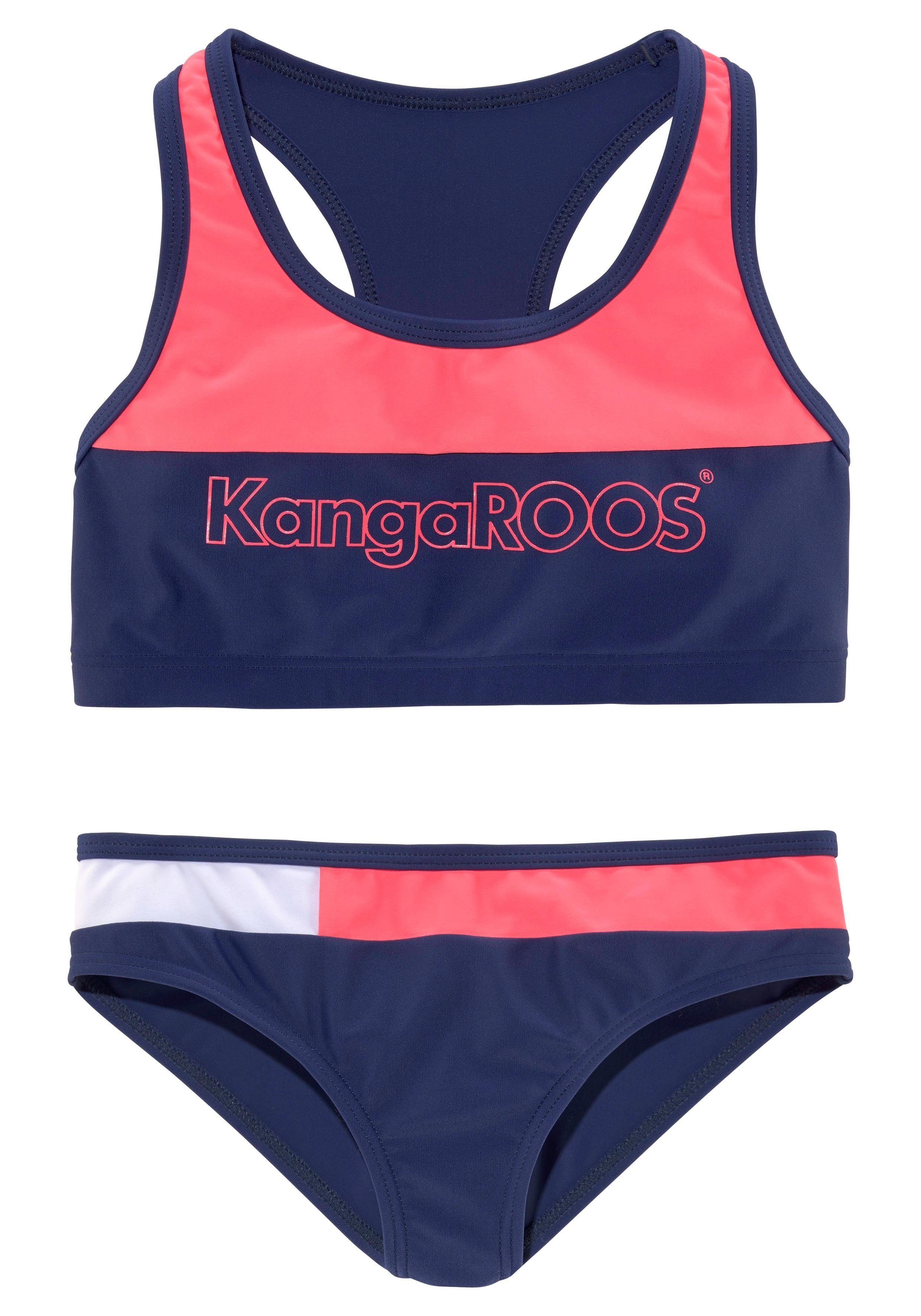 KangaROOS Bustier-Bikini im Kids (1-St) Energy Colourblocking-Design