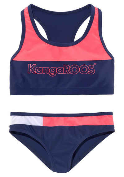 KangaROOS Bustier-Bikini Energy Kids (1-St) im Colourblocking-Design