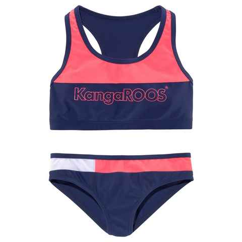 KangaROOS Bustier-Bikini Energy Kids (1-St) im Colourblocking-Design