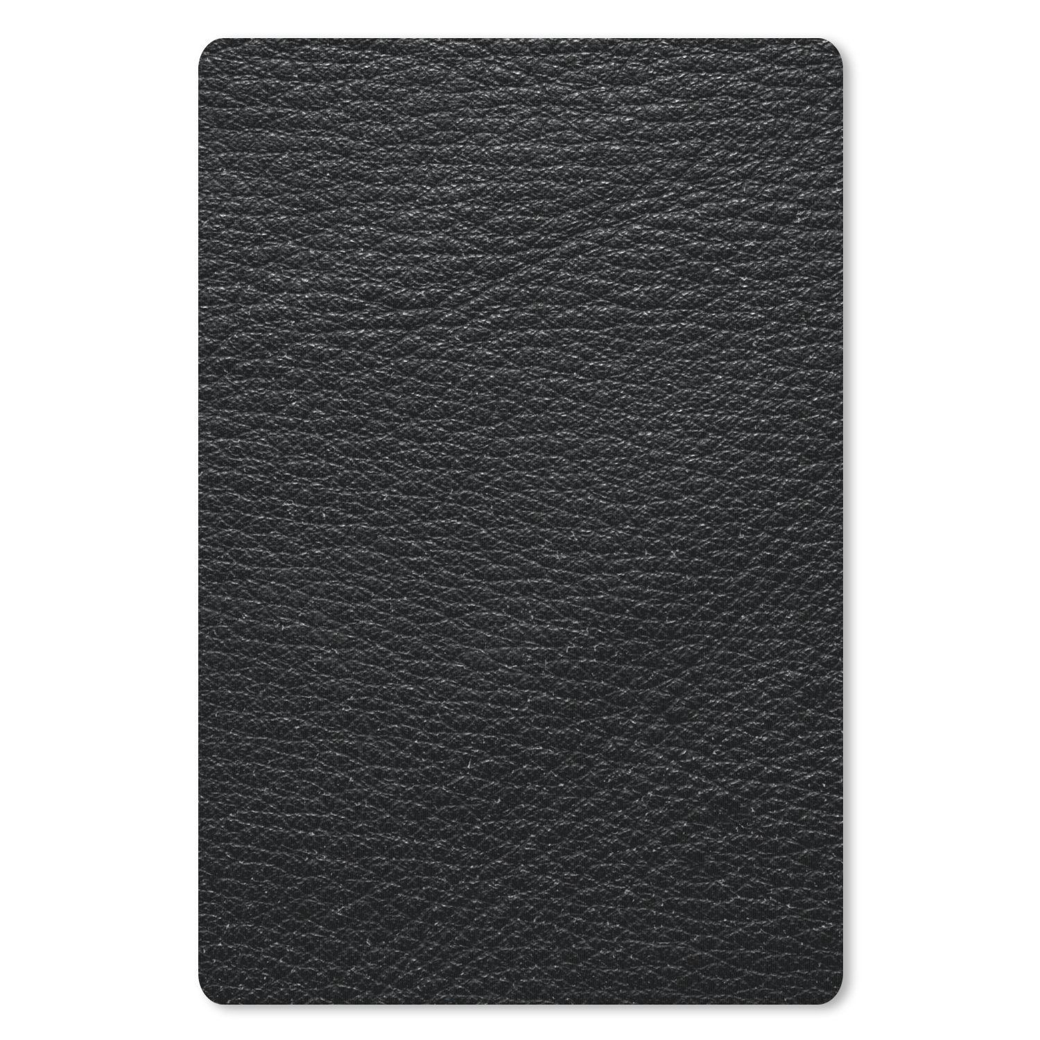 MuchoWow Mauspad Leder - Lederoptik - Schwarz - Grau - Druck (1-St), Mousepad, Office und Gaming Zubehör, Desk Mat, 40x60 cm