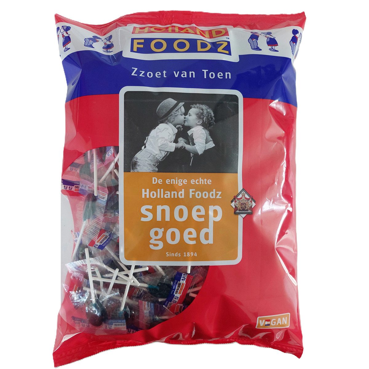Holland Foodz Süßigkeit, Holland Foodz Zungenmaler Lutscher einzeln verpackt 1000g