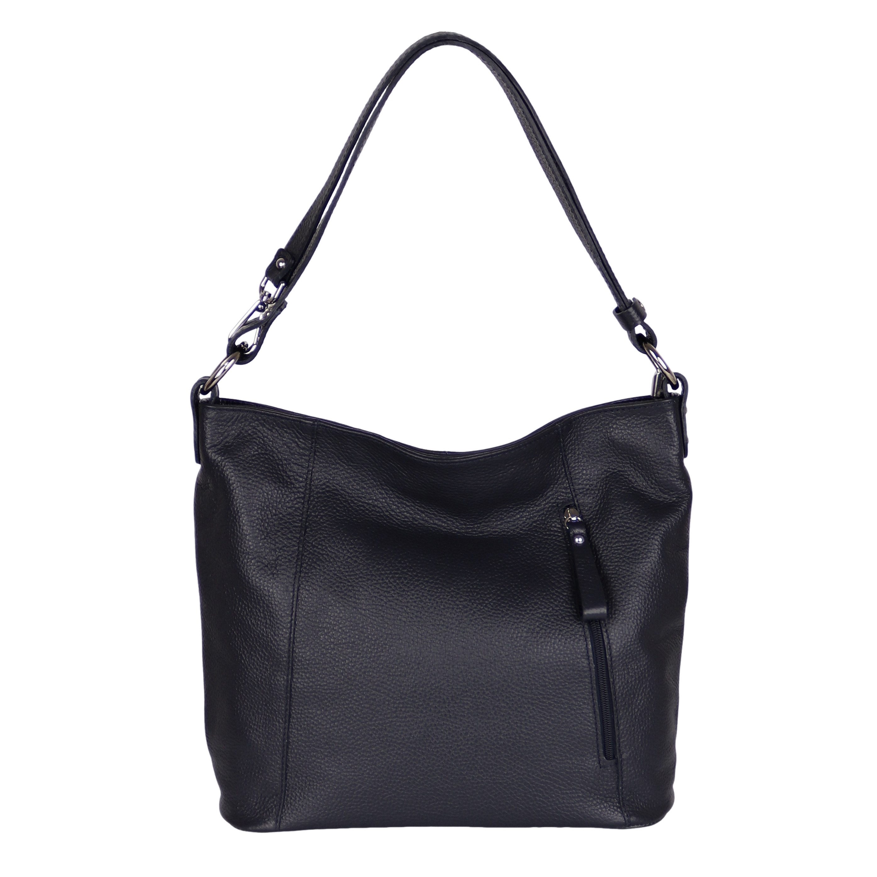 MIRROSI Umhängetasche Damen, Schultertasche,Aus Echtleder, Made in Italy (ca.37x28x11cm)