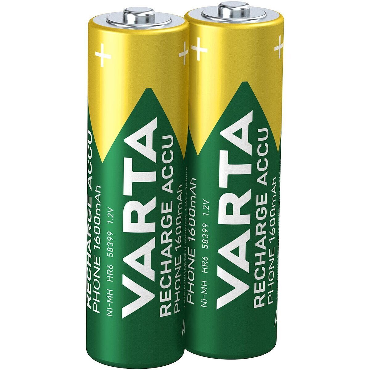 VARTA RECHARGE ACCU Phone Akku (2 St), AA, vorgeladen