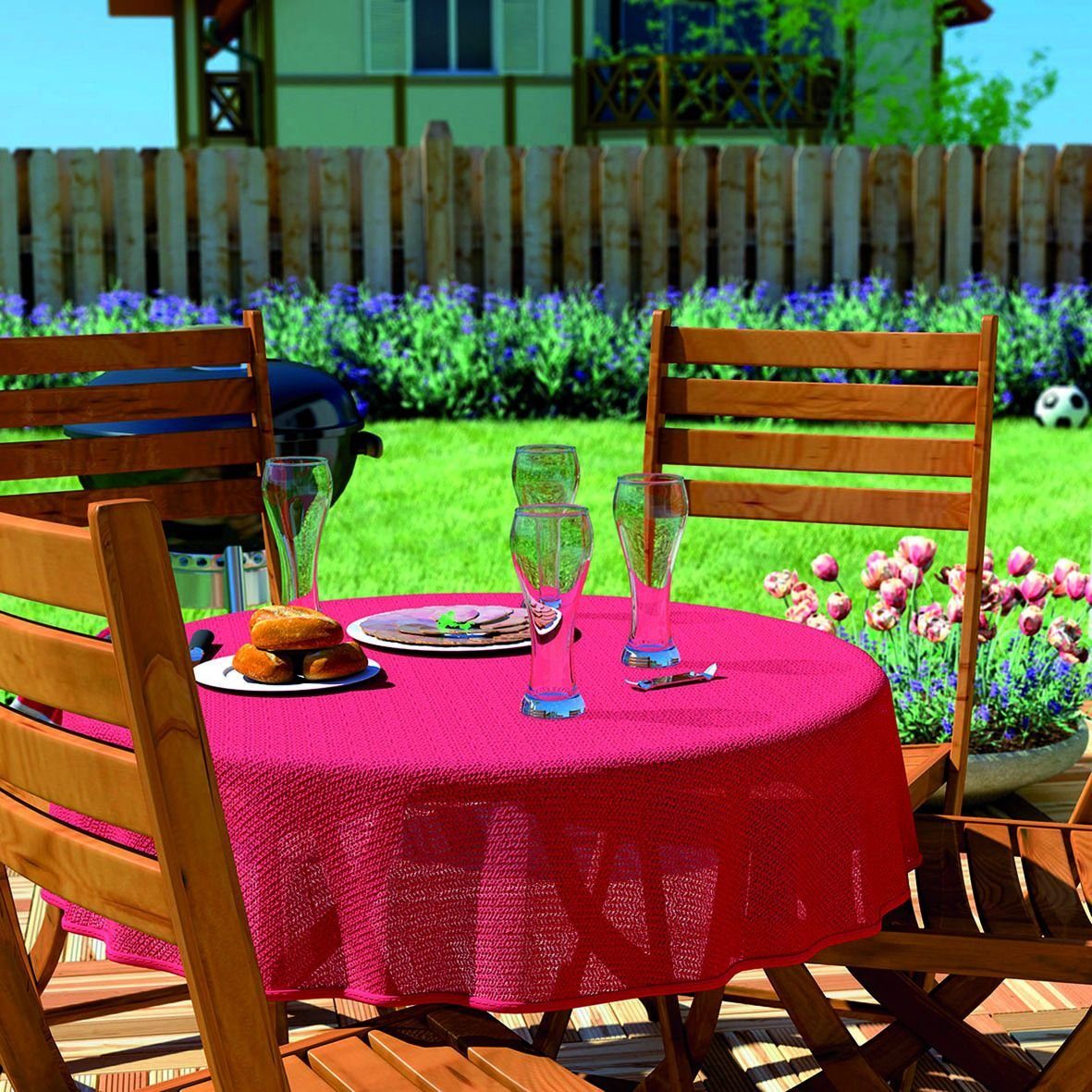 dcgarden Tischdecke dcgarden Gartentischdecke Florida 160 cm rund