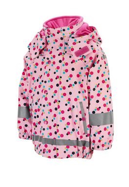 Sterntaler® Regenjacke Regenjacke mit Innenjacke, Punkte (1-St., Kinder Regen- und Matschjacke mit süßen Motiven) Regenjacke Kinder mit Kapuze, Funktionsjacke Kinder Reißverschluss