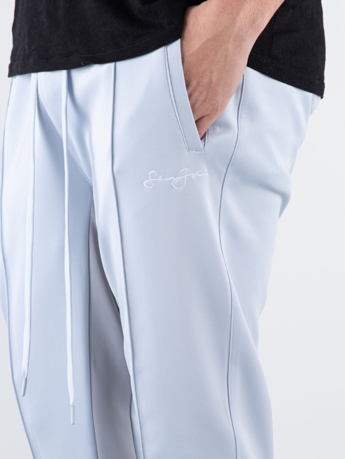 Sean John Jogginghose Sean John Neoprene Logo Trackpants Script