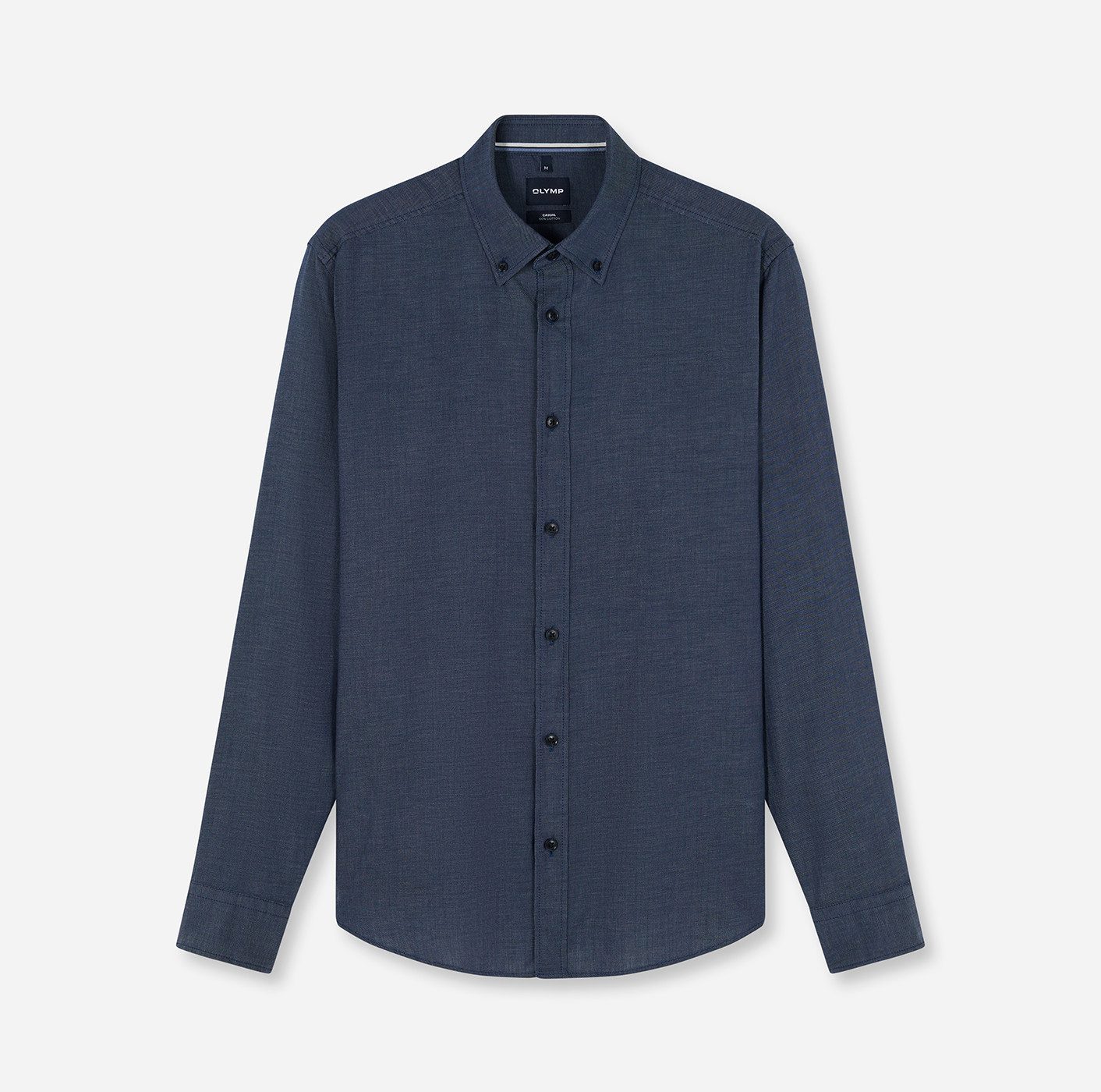 OLYMP Langarmhemd Casual Button-down-Kragen, regular fit