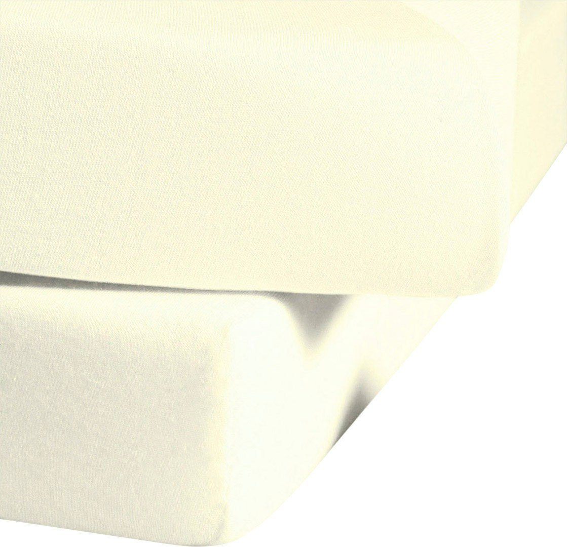 fleuresse Spannbettlaken "Ines hochwertiger Jersey aus reiner Baumwolle," a günstig online kaufen