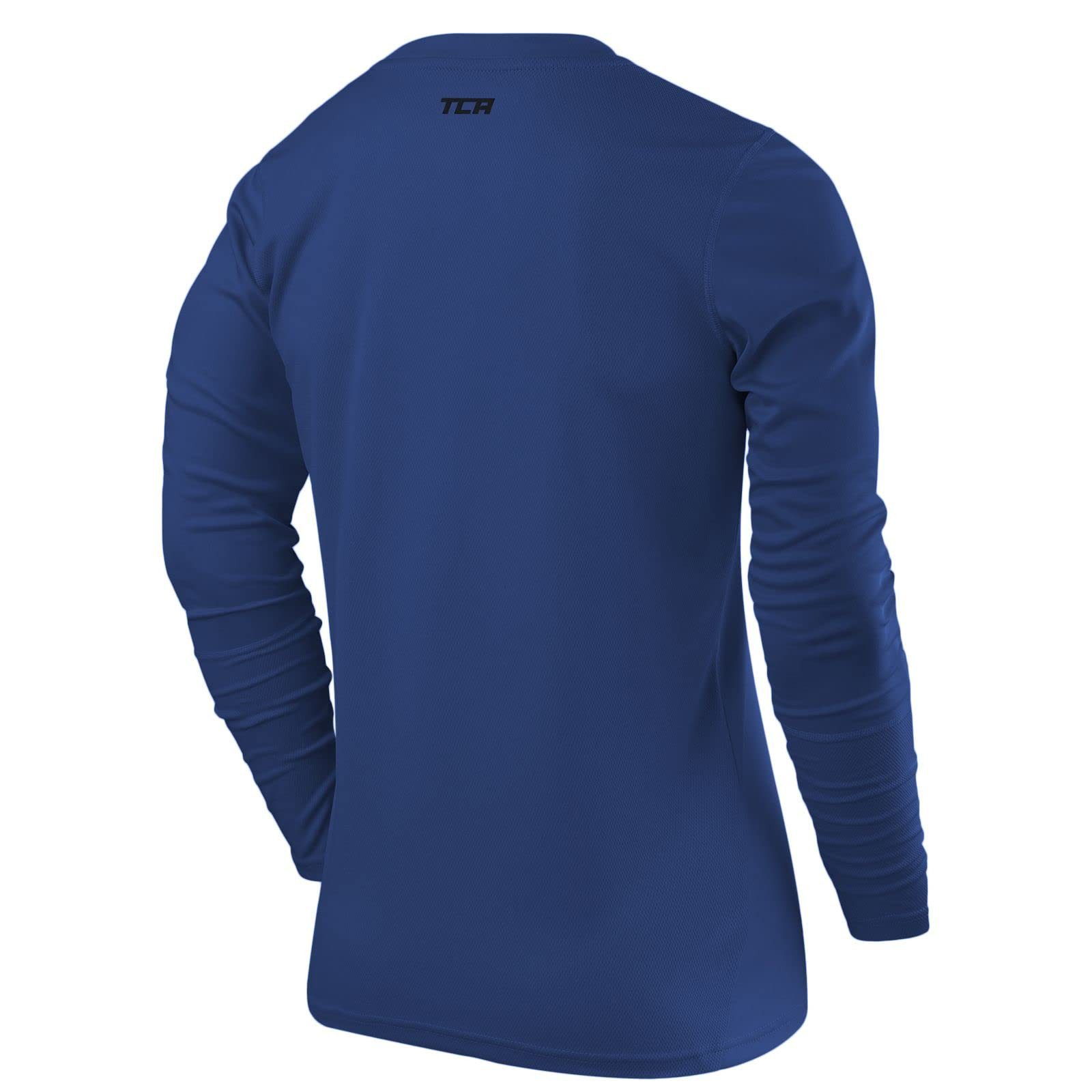 TCA Trainingsshirt TCA Herren Langarm Laufshirt - Leuchtend Blau (1-tlg) günstig online kaufen