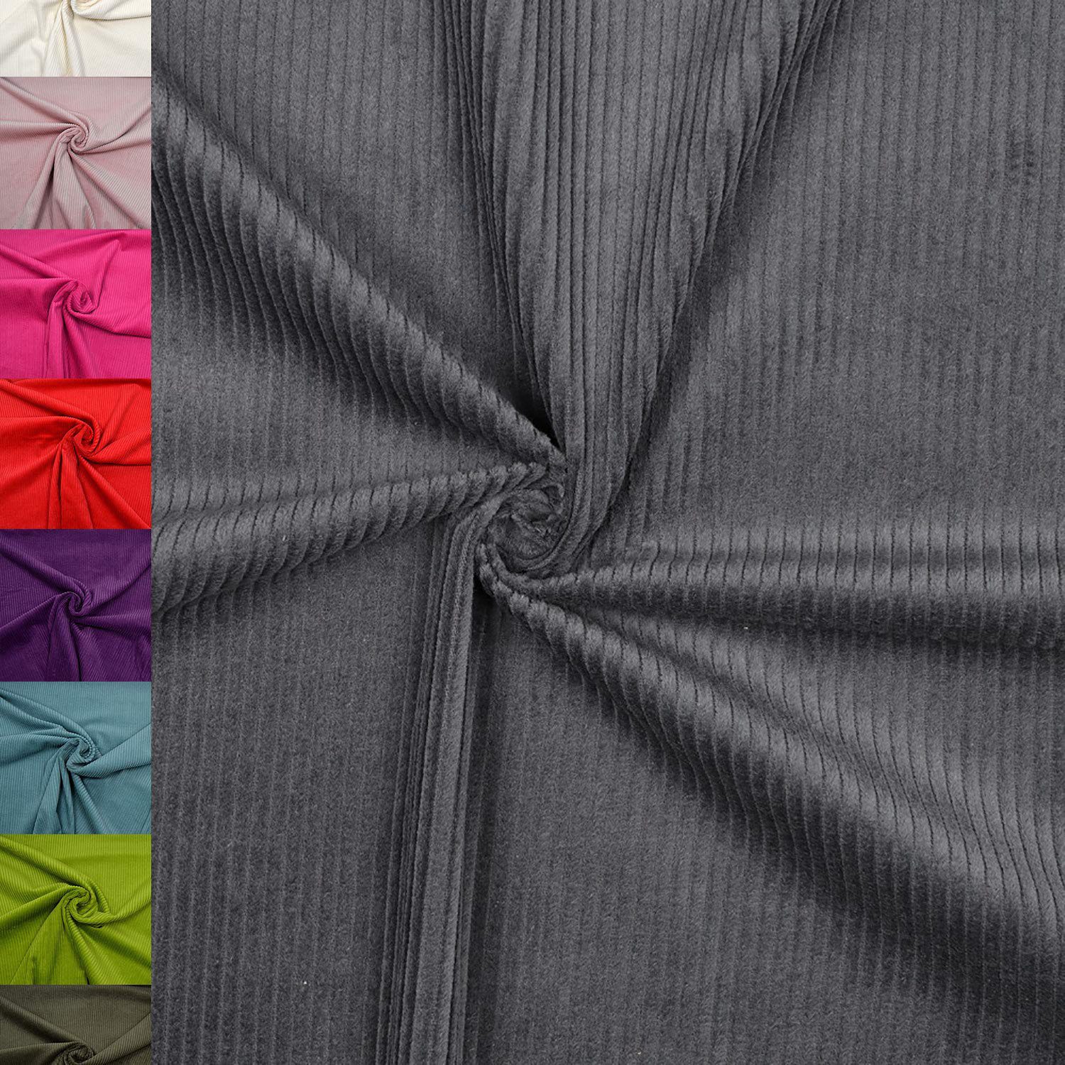 MAGAM-Stoffe Stoff "Yanis", Breitcord Cord Kleidung Polster 100% Baumwolle ÖKO-TEX Meterware 50cm