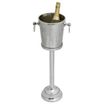 Aubaho Wein- und Sektkühler Sektkühler mit Ständer Weinkühler Flaschenkühler Sektkübel Aluminium 7