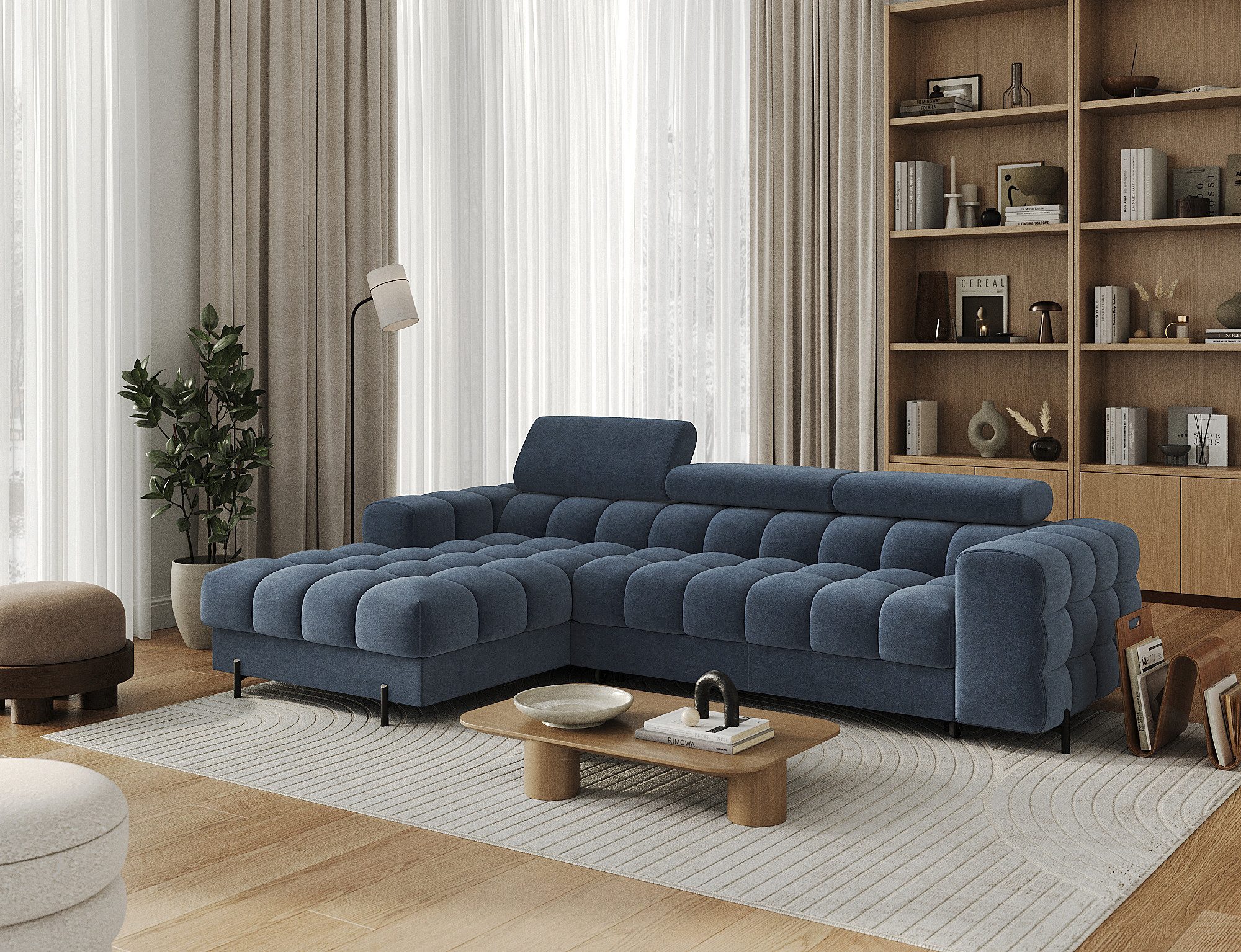 MOEBLO Ecksofa Neviro, Robuste Verarbeitung, verstellbare günstig online kaufen