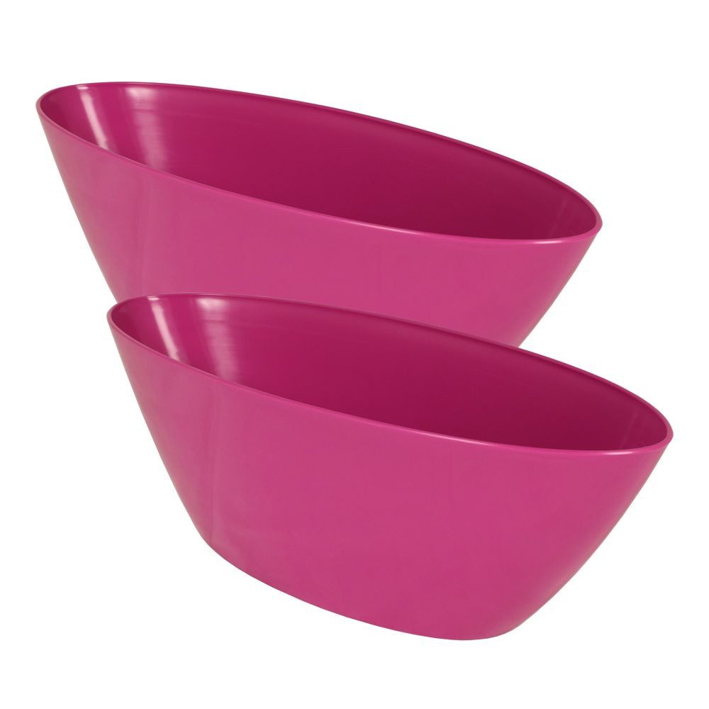 Heimwerkercenter Übertopf MePla 2 Stück Orchideen-Schiffchen L 40 fuchsia