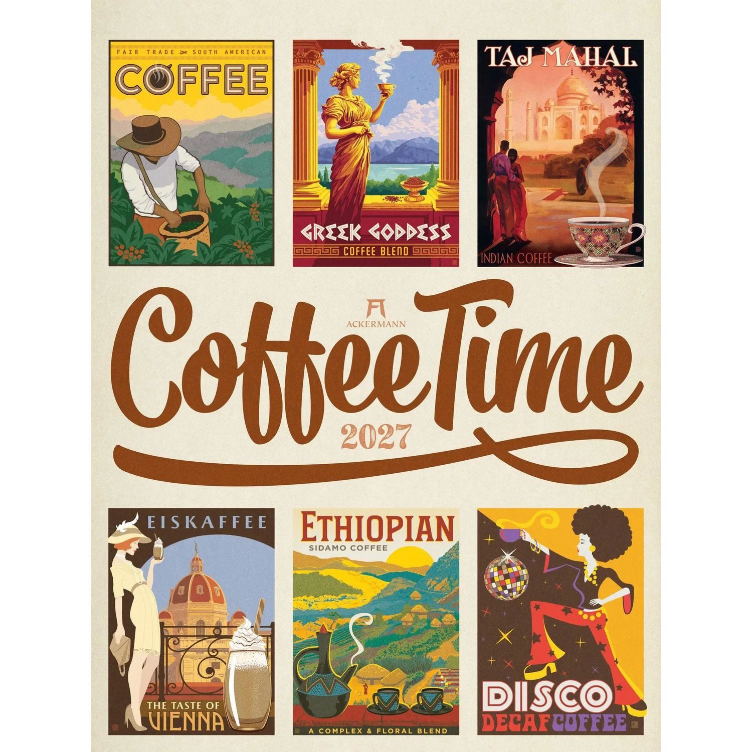 Ackermann Wandkalender Coffee Time Kaffee-Plakate-Kalender 2027