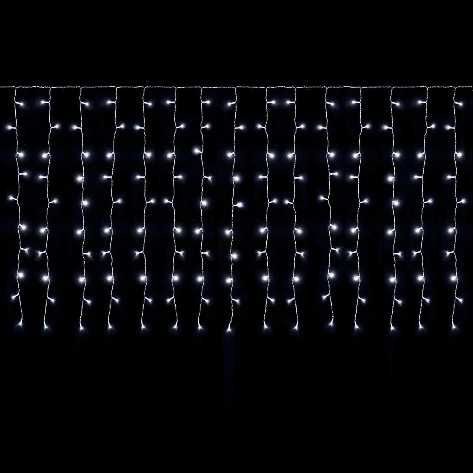Salcar LED-Lichtervorhang LED Lichterkette Eisregenvorhang Außen, günstig online kaufen