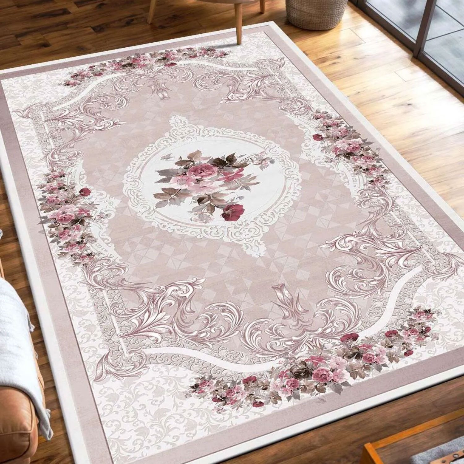 Jungengel Teppich Vintage Rose Teppichläufer Barock günstig online kaufen