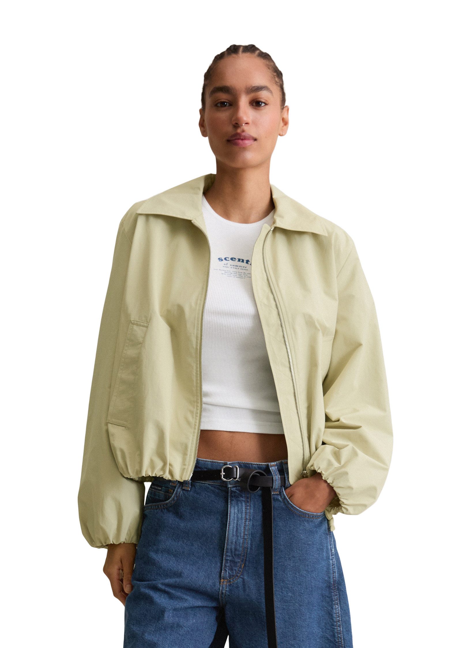 Marc O'Polo DENIM Outdoorjacke aus Organic-Cotton-Nylon-Mix günstig online kaufen