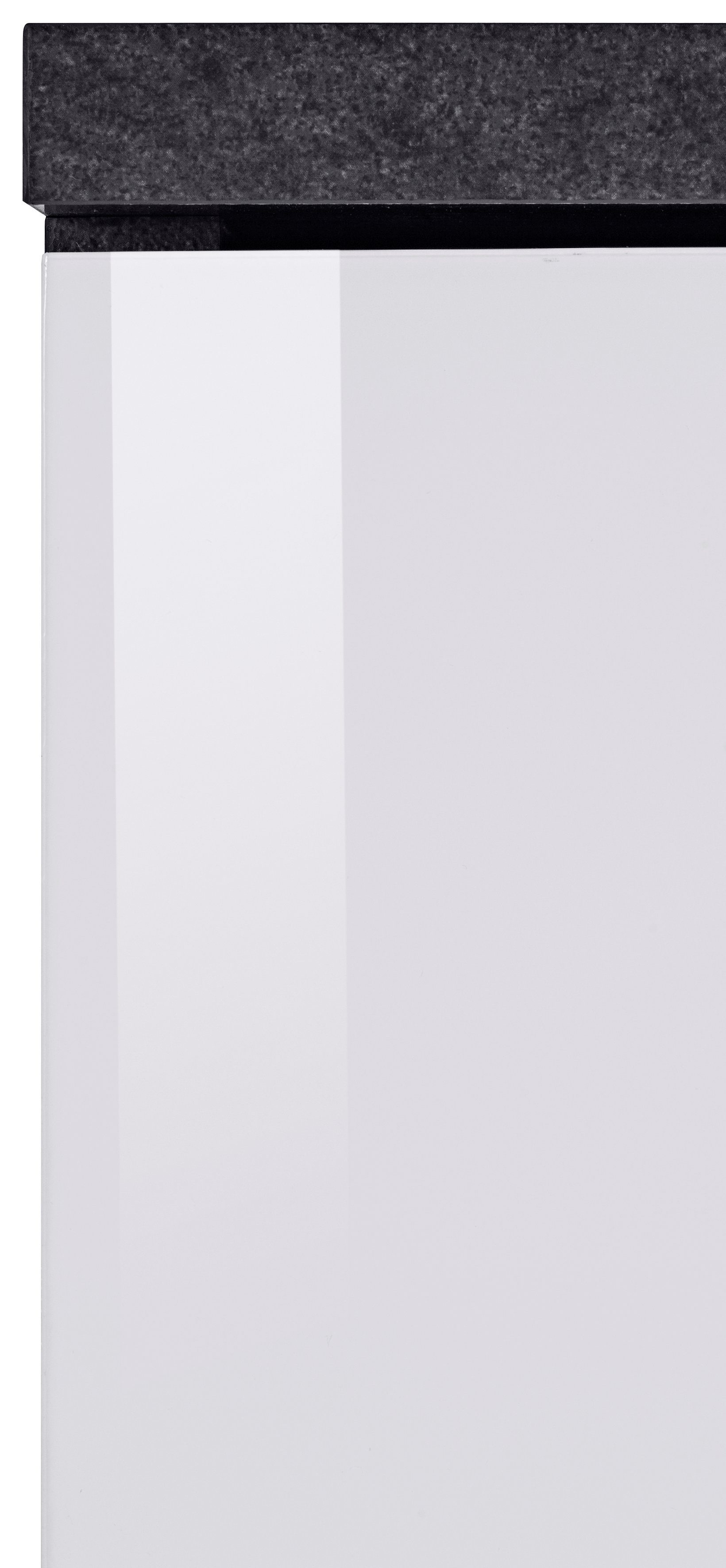 Tecnos Eckschreibtisch New Selina, Schreibtisch Schubkästen, in cm, 3 mit Italy 180/100x60x75 Made Maße schieferfarben/weiß