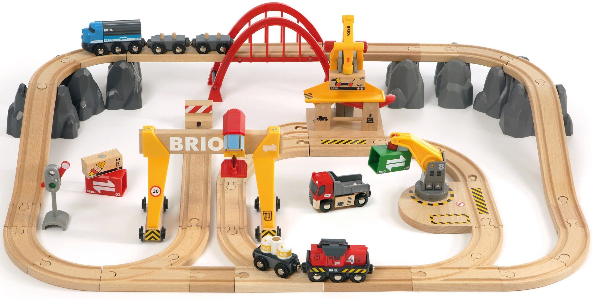 BRIO® Spielzeug-Eisenbahn BRIO® WORLD, Frachten Set Deluxe, (Set), FSC® - s günstig online kaufen