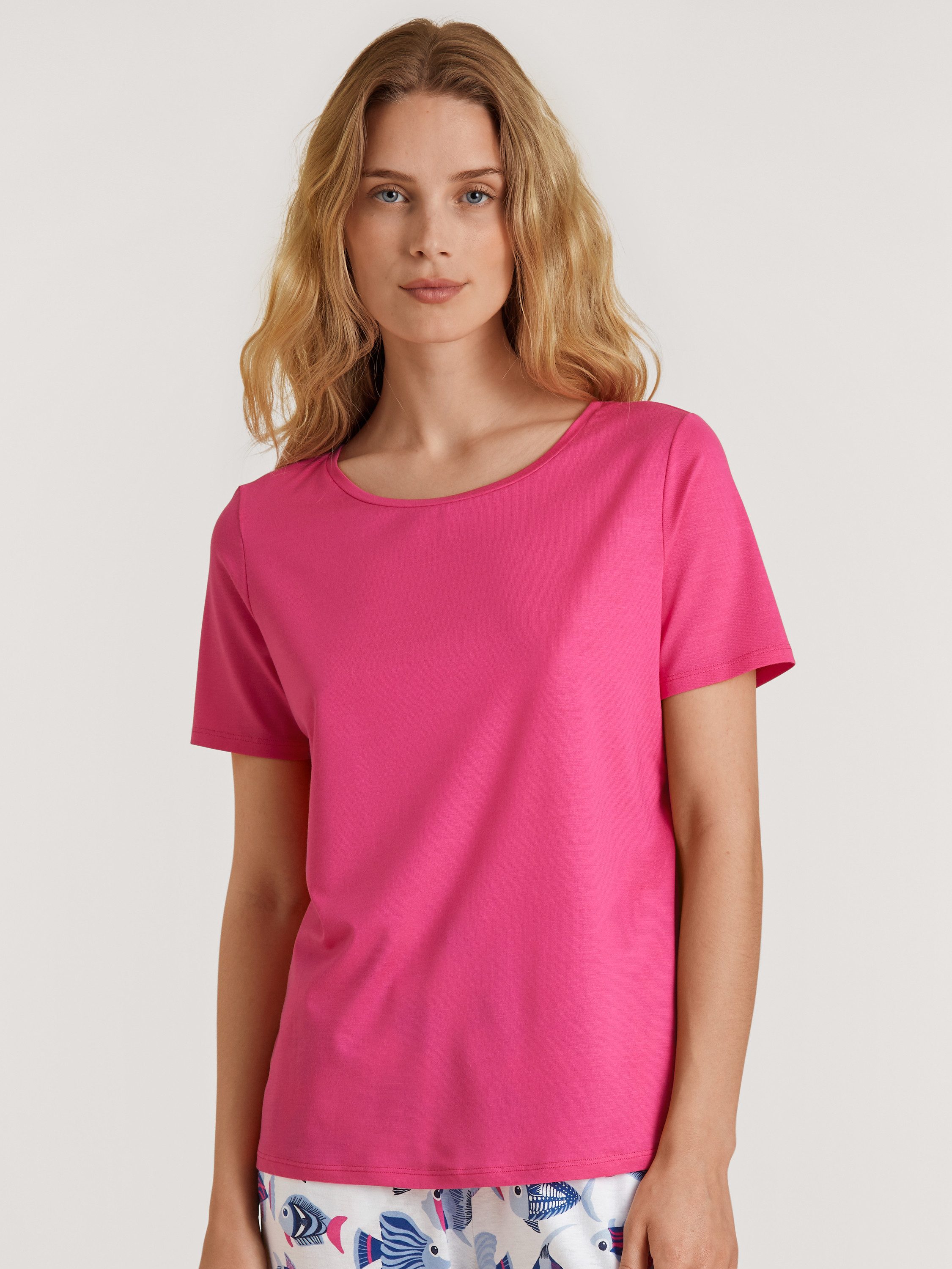 CALIDA Kurzarmshirt Favourites Damen (1-tlg) temperaturausgleichend und atmungaktiv