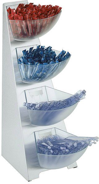 APS Küchenregal, Edelstahl/Kunststoff, Inhalt Schütten 1 Liter