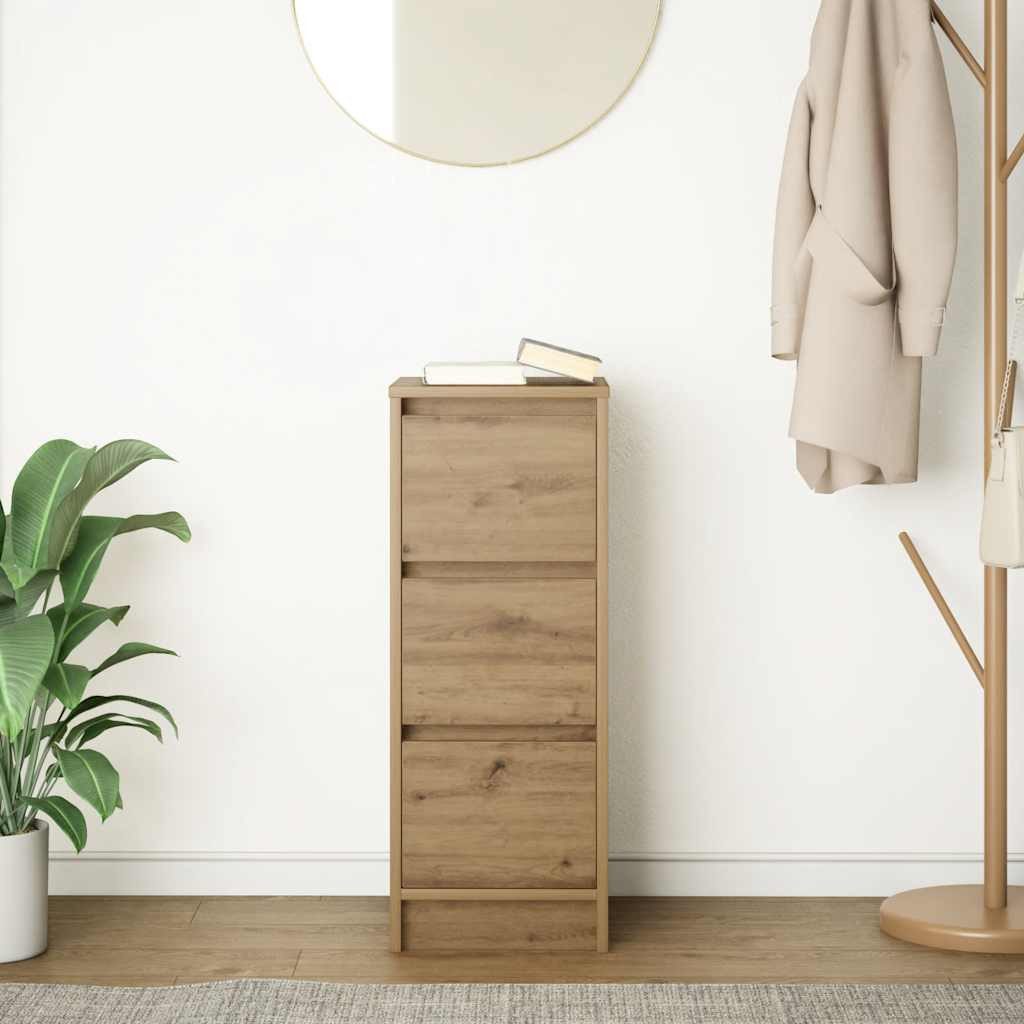 vidaXL Sideboard Sideboard Artisan-Eiche 29,5x34x76 cm Holzwerkstoff (1 St) günstig online kaufen