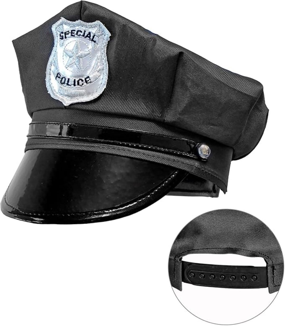 Widmann S.r.l. Kostüm Polizei Mütze für Erwachsene, Schwarz günstig online kaufen