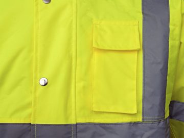 Profus Arbeitsjacke PROFUS Winter Warnjacke Warnschutzjacke- gelb mit Kapuze