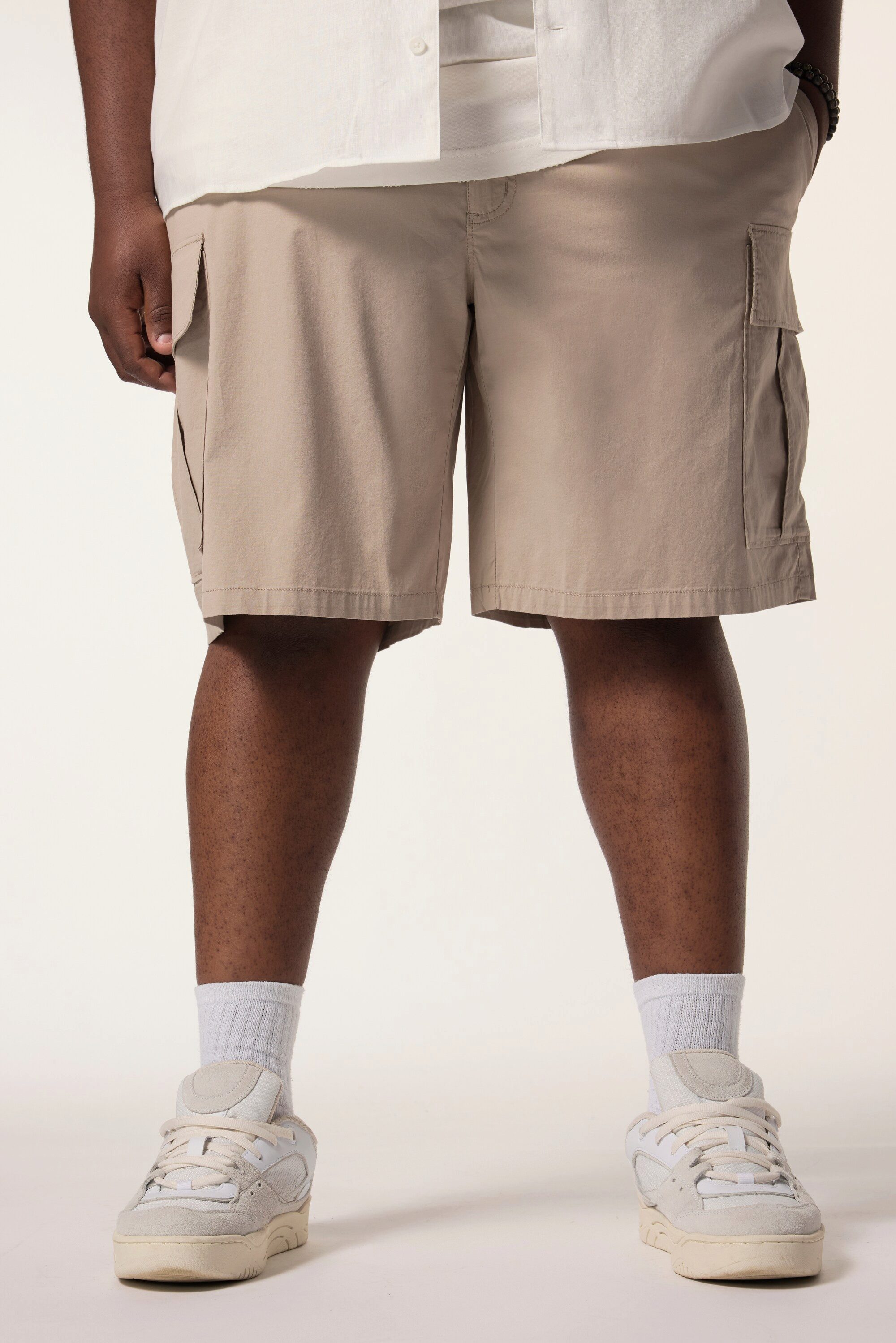 STHUGE Bermudas Cargo-Bermuda Baggy Fit Elastikbund