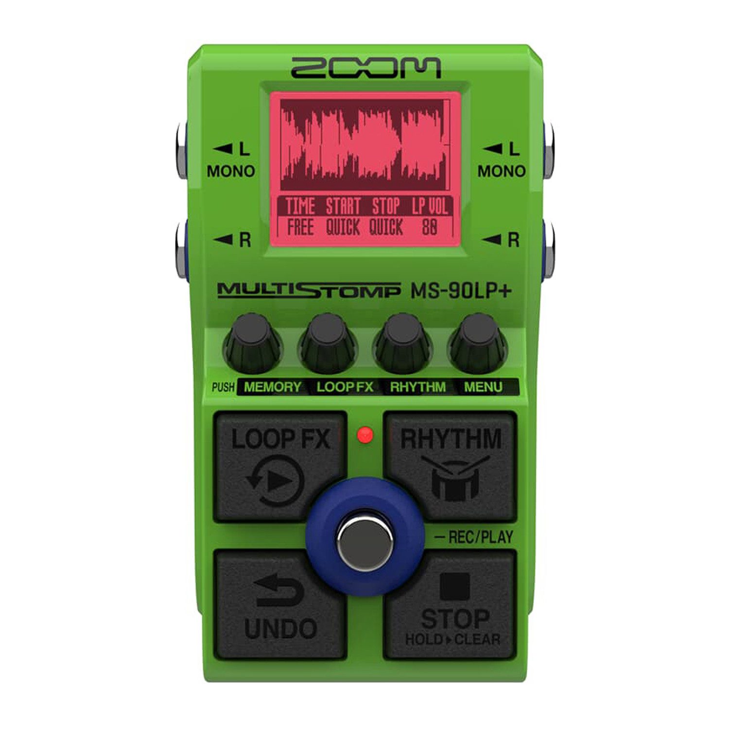 Zoom Audio E-Gitarre Zoom Effektgerät MS-90 LP+ Looper Pedal, Digital, 1-St., Effektpedal, Gitarren und Bass Looper Pedal