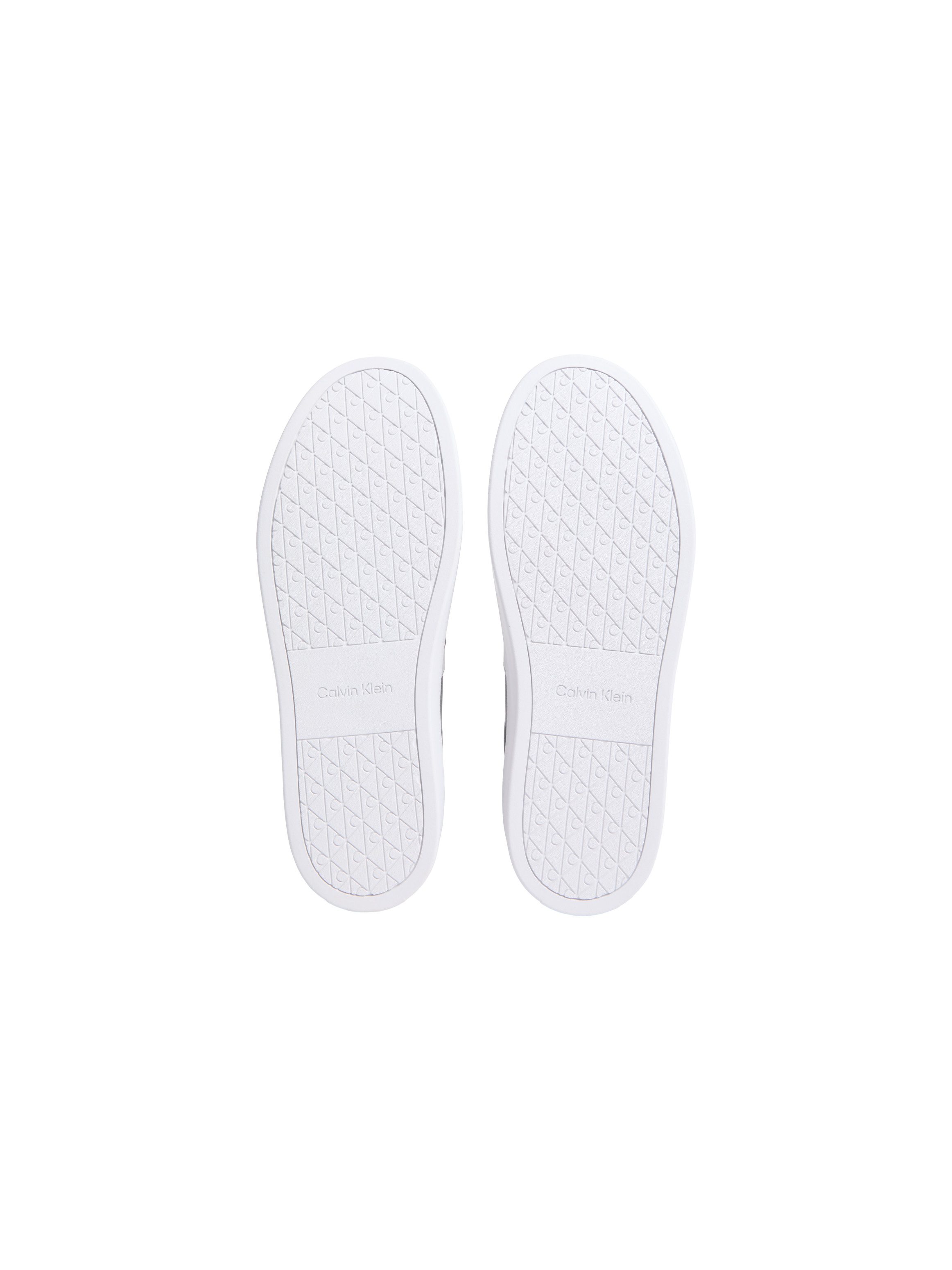 Calvin Klein CLASSIC CUPS LACE LTH EMB TONGUE Plateausneaker Basket-Sneaker, Halbschuh, Schnürschuh mit seitlichem CK-Logo