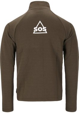SOS Sweatjacke Muju mit stilvollem Logodetail