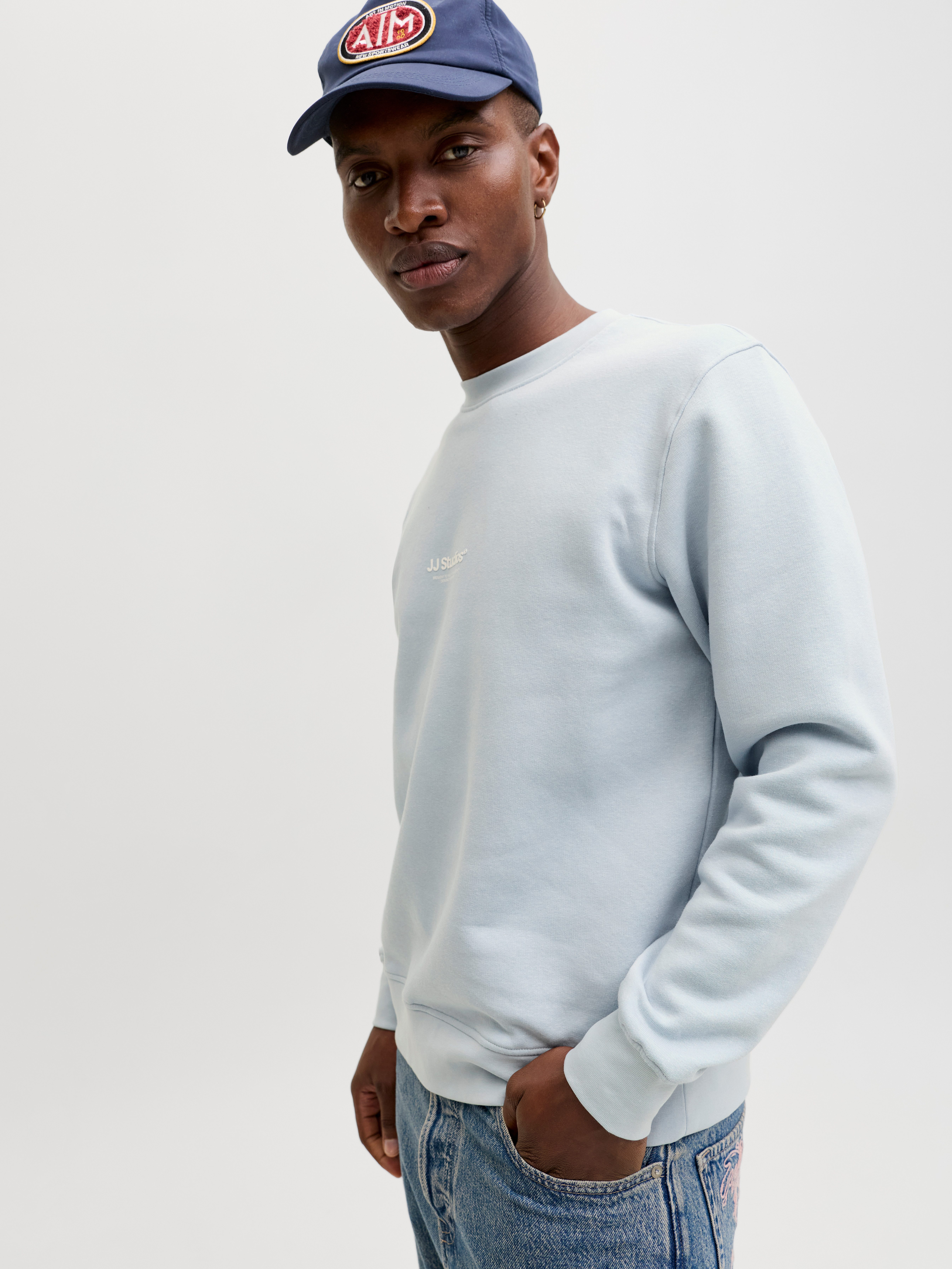 Jack & Jones Sweatshirt JJESOHO SWEAT CREW NECK NOOS mit stylischem Print günstig online kaufen