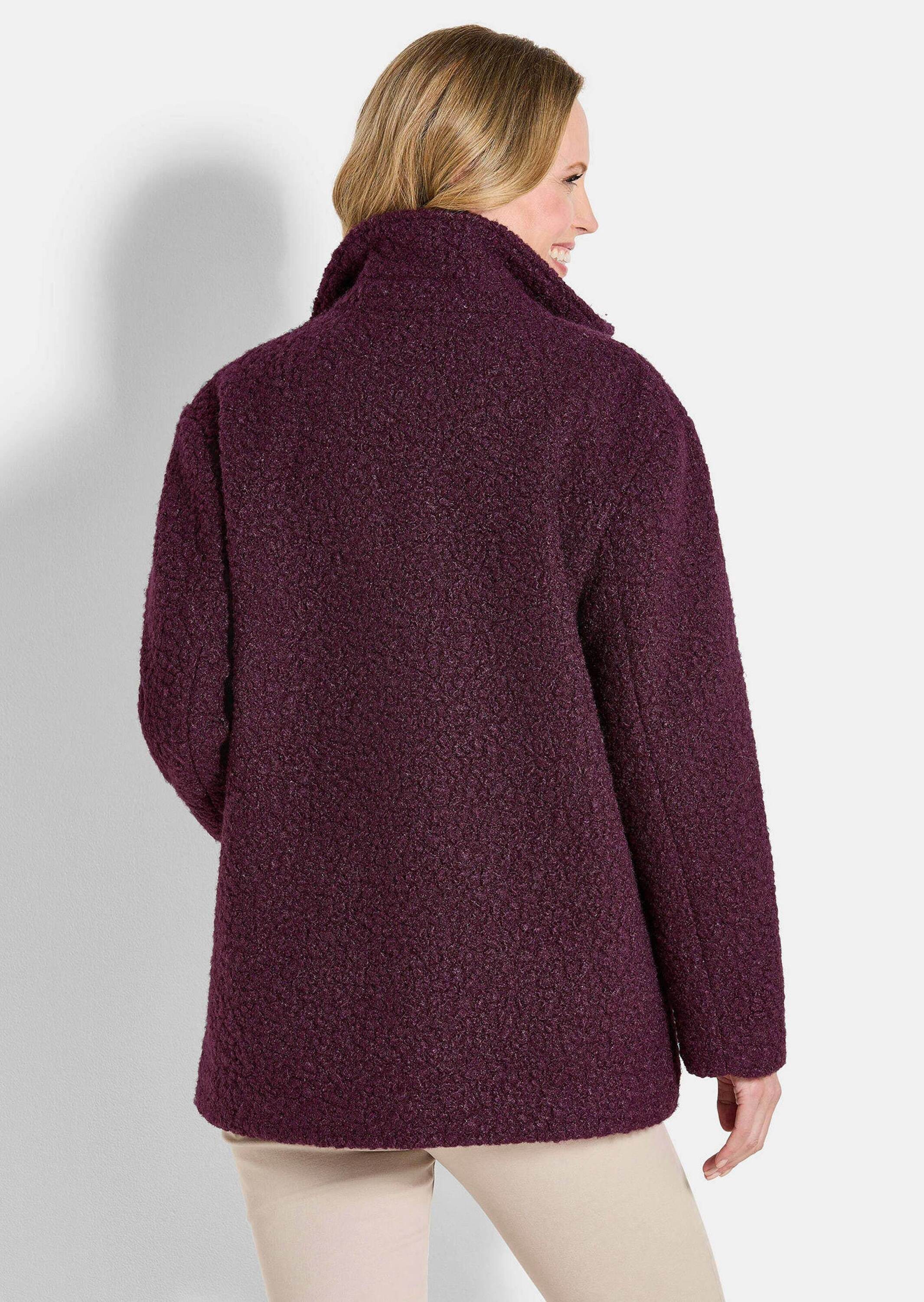 GOLDNER Allwetterjacke Kurzgröße: Stilvolle Kurzjacke mit Stehkragen Herbstjacke mit 2-Wege-Zipper, aufgesetzten Taschen und Langarm
