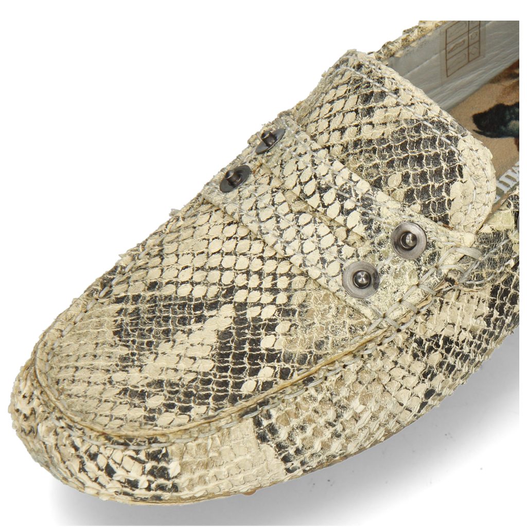 Print 1 Hamilton Caroline Thread & Melvin Platin Loafer Snake Natural