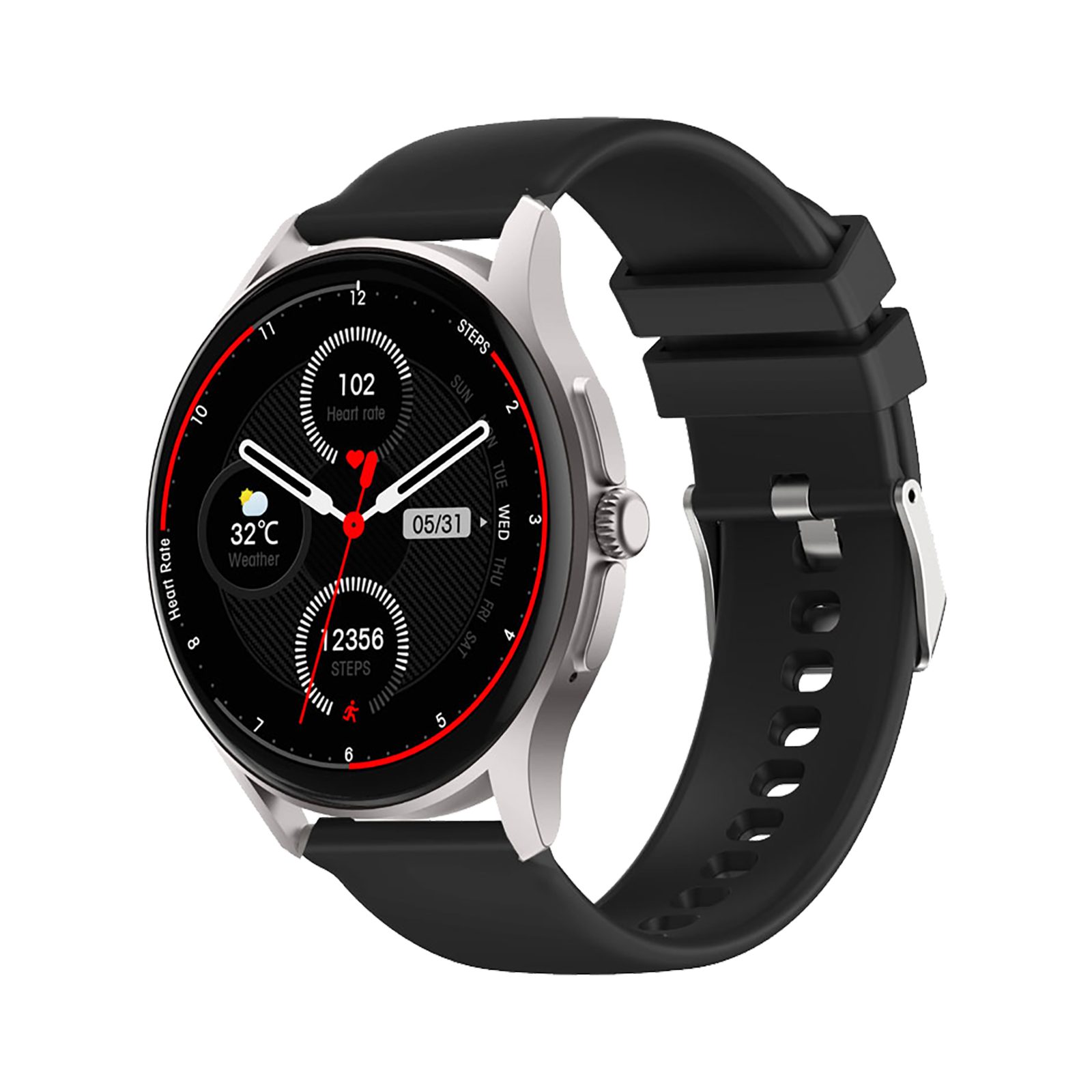Knauermann Neo Gesundheitsuhr mit Telefonfunktion Smartwatch, Bluetooth