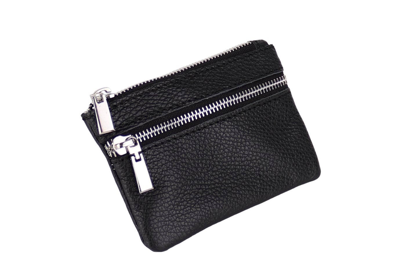 MIRROSI Mini Geldbörse Kleines Portemonnaie MADE IN ITALY Echtleder (14,5x9,5x1cm BXHXT), viele tolle Trendfarben zur Auswahl, leicht