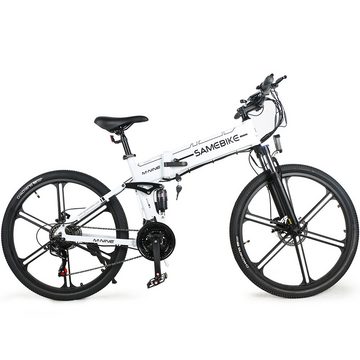 SAMEBIKE E-Bike LO26 II mit Stoßdämpfer-Vordergabel, 48V10AH-batterie,500W-Motor