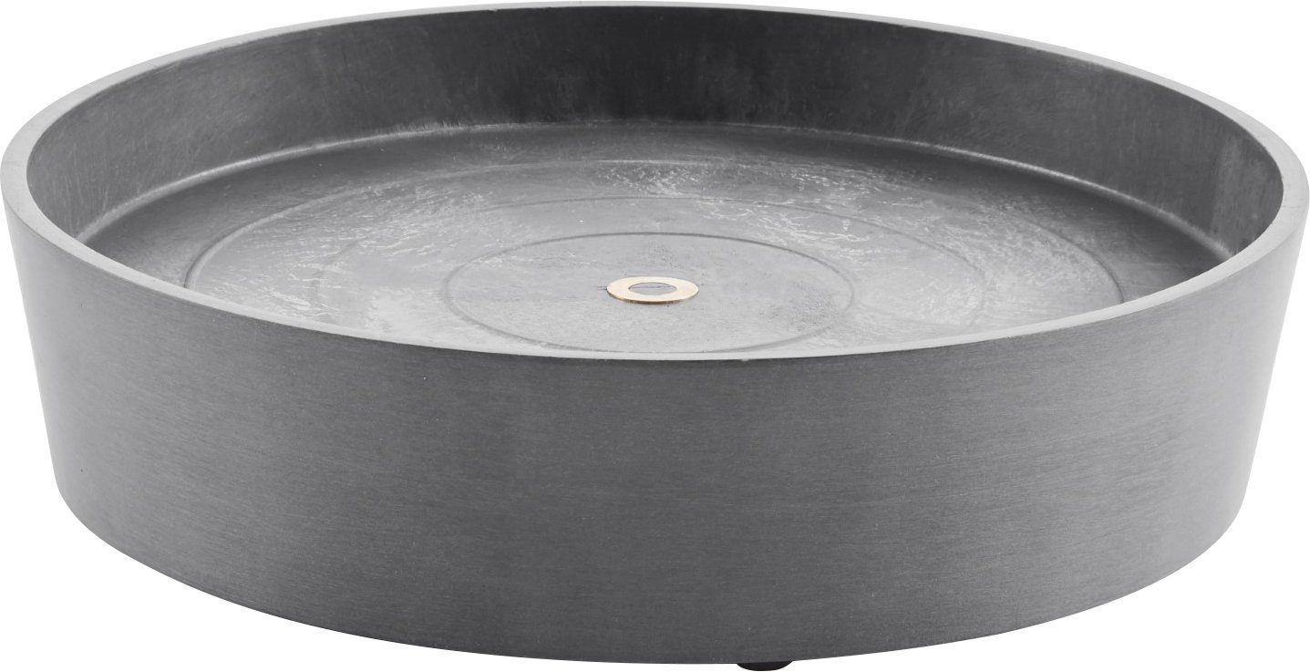 ECOPOTS WHEELS Blumentopfuntersetzer cm SAUCER BxTxH: 34,1x34,1x9 Grey,