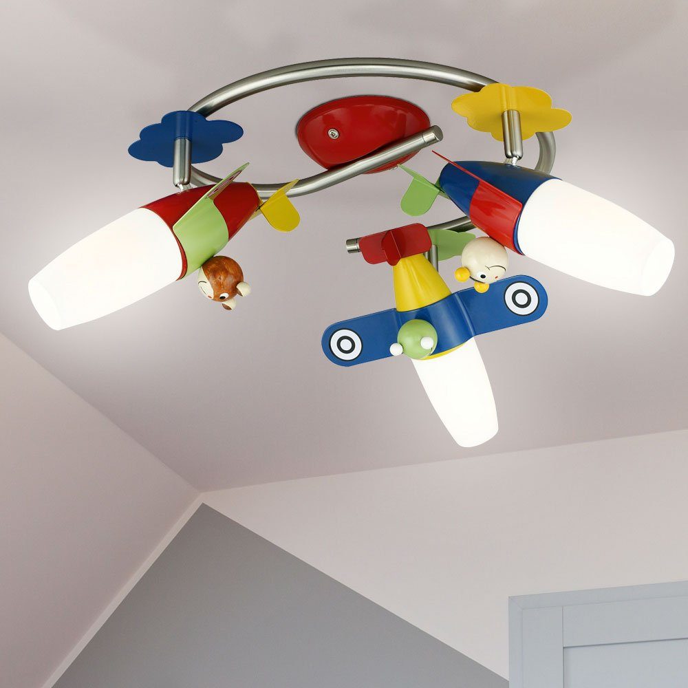 Smart Home RGB LED Kinder Decken Lampe DIMMBAR Fußball Glas Leuchte Alexa Google 